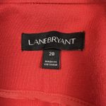 Lane Bryant  Moto Jacket Womens Size 20 Red Ponte Short Asymmetrical Zip Stretch Photo 4