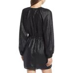 Something Navy   Sequin Raglan Mini Dress Black Allover Sequin Size Small‎ Photo 9