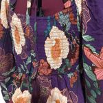 Band of Gypsies BAND OF THE FREE Floriane Pinch Front Puff Sleeve Cropped Top Floral NWT Medium Photo 8