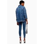 Topshop Jamie High Rise Ripped Hem Skinny Jeans Photo 1