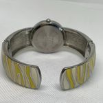 Studio women wrist watch 29mm two tone quartz analog cuff bangle 7” running Photo 3