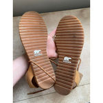 Sorel  Tan Leather Gladiator Sandals Summer Beach Vaca Resort Travel Boho 10 Luxe Photo 3