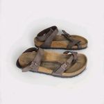 Birkenstock Sandals YARA Habana Brown Oiled Leather Ankle Strap US 6 EU 37 Photo 1