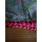 Natural Life boho teal & pink Floral infinity scarf Photo 4