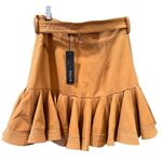 Beulah Buelah Style Buckles Peplum Mini Skirt, Size Medium Photo 1