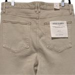 Good American  High-Rise Slim Pants – Khaki Stretch Twill, Size 16 Extra Long Photo 4