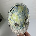 Goorin bros  Women’s Brown White Floral Y2K Newsboy Military Cadet Hat Women’s M Photo 5