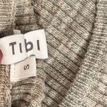 Tibi  Printed Combed Cotton Brown Cream Cotton Sweater Womens Small Photo 11