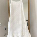 Anthropologie  Bella White Asymmetric Hem Crochet Midi Dress Cottagecore XS NWT Photo 1