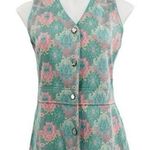 BRADLEY Vintage 70’s Polyester Sleeveless Button Down Vest Blue Size undefined Photo 0