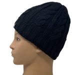 HEAT HOLDERS Black Cable Knit Fleece Women's Winter Cap Beanie Hat Photo 2