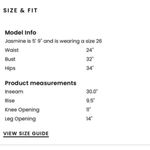 Free People Understated Leather x  NWT Western Jeans Faded Charcoal 26-27 $238 Photo 13