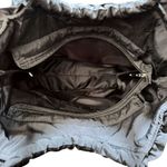 Pashmina Black Fabric Lightweight Handbag with 3D Satin Color Flowers ***Item: Photo 3