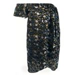 Modcloth NEW  Dramatic Depths Velvet Dress‎ 3XL Black Floral $119 Floral Batwing Photo 4