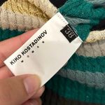 Kiko Kostadinov Green Black Esmerelda Knit Midi Dress Size EU 38 Small Photo 2