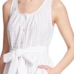 Kate Spade Broome Street Dot Eyelet Tie Front Dress in Fresh White Small Photo 1