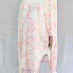 Cloth by Design New Convertible Side Slit Sweater Tie Dye Pink White Photo 7