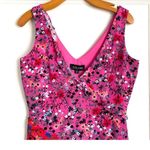 Saloni Aggie Silk Aymetrical Midi Dress size 6 Red Photo 6