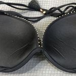 Victoria's Secret Victoria’s Secret Swim The Gorgeous Push Up bikini top boho black tassel sexy Photo 7