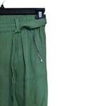 Sundance Pants Womens 4 Green Tencel Smocked Tie Waist Bottoms Pockets Ladies Photo 2