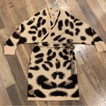 Cool Attitude Cameo Batwing Beige Animal Print Knit Dress Size XL Photo 10