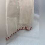 Chasing Unicorns L Cotton Babydoll Boho Embroidered Peach Top White Size L Photo 9