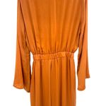 SNDYS Pluto‎ Jumpsuit in Rust Orange Long Sleeve Tie Cut Out Size US 6 Photo 11