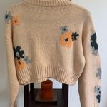 Grey Bandit Blue Blush Floral Sweater Photo 3