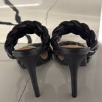 Steve Madden black sandal heels braided 6.5 Photo 4
