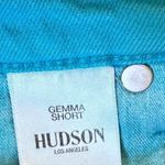 Hudson Jeans Hudson Turquoise Blue Gemma Cut-Off Jean Shorts Size 26 Photo 4