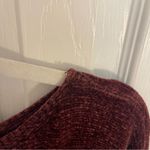Burgundy Long Sleeve Sweater Brown Size M Photo 2