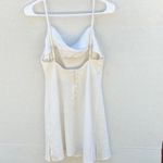 Princess Polly NWOT Womens Size 0 white Cheri cowl neck button back Mini dress Photo 3