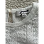 Madewell Womens Calla Snowy Lace Short Elbow Sleeve Knit Top White Size XS Photo 4