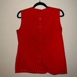 Dahlia  Coral Sleeveless Blouse Photo 2