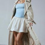 Kimchi Blue Bridgette Heart Dotted Mesh Top NWT Size S - Light Blue Photo 3