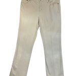 Ralph Lauren Lauren Modern Straight Jeans Off White Classic Staple Size 10 Photo 0