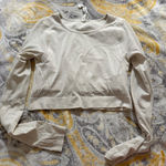 Lululemon  white opal ebb to street cropped long sleeve size 8 Photo 0