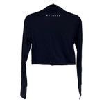 Balance Athletica The Elevate Cropped Zip Dire Wolf Top Black Women’s Size Large Photo 1