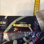 Anthropologie Maeve, The Colette Cropped Wide-Leg Pants, Navy Floral, Size 28P Photo 5