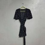 House of Harlow  1960 x Revolve Black Polka Dot Harper Mini Wrap Dress Sz XS Photo 1