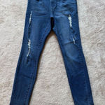 Jennifer Lopez  Women's‎ Skinny Distressed Blue Jeans Mid Rise Size 6 Photo 0