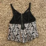 Free People floral embroidered, flowy tank top with strappy zip up back Photo 11