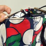 Kate Spade  Blue White Red Dawn Breezy Floral Satchel Handles Crossbody Handbag Photo 11