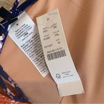 J.Crew Plunge V-neck Bikini Top In Navy Block Print, Sz M Photo 7