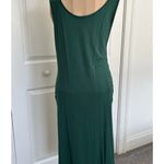 Women’s Side Ruched Jersey Knit Tank Body Con Dress Green Size M Size M Photo 2