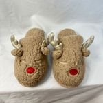 Deer Design Slipper‎ Unisex Comfy Size 7/8 Brown Photo 8
