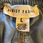 Almost Famous Juniors Faux Denim Cargo Pants Large Med wash Photo 3