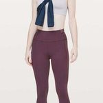 Lululemon Women Leggings Purple Find Focus 7/8 Tight Pull On Stretch Yoga Size 8 Photo 0
