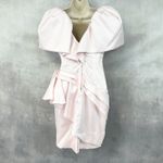 VTG 80s Karen Okada David Howard Pink Party Dress‎ Women 4 Coquette Bow Cocktail Photo 1