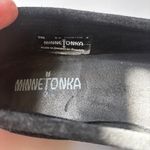 Minnetonka  Kilty Black Suede Driving Moccasins Drivers‎ Loafers Size 8.5 Loafer Photo 5